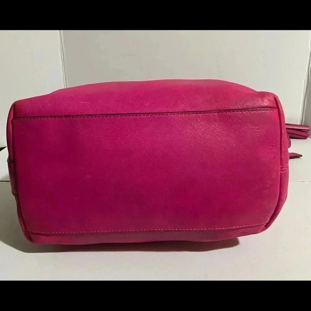 Coach pink leather bucket shoulder handbag - Picture 15 of 15